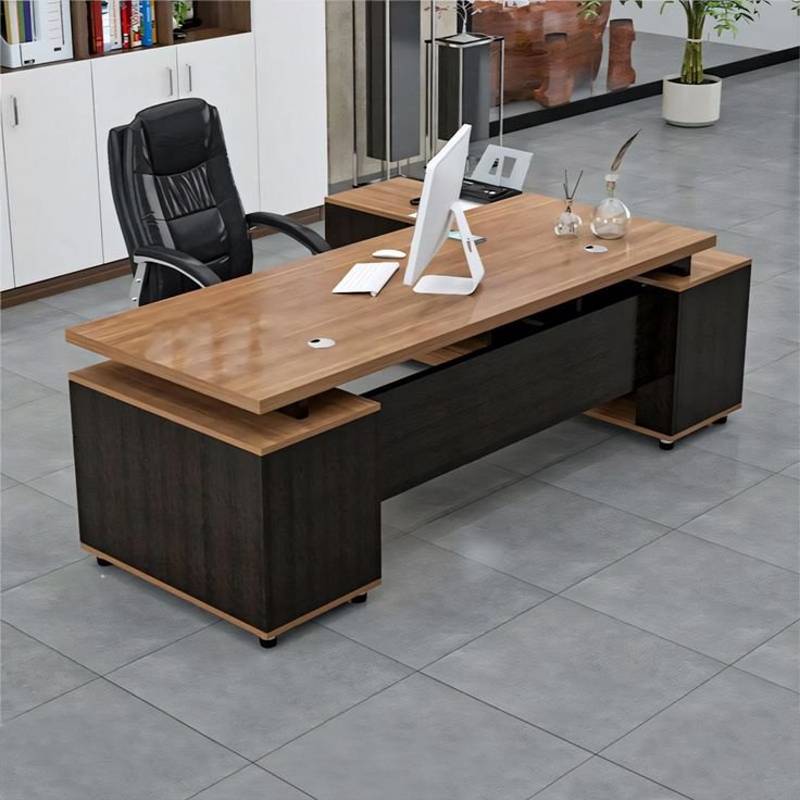 Modern L shape ceo table